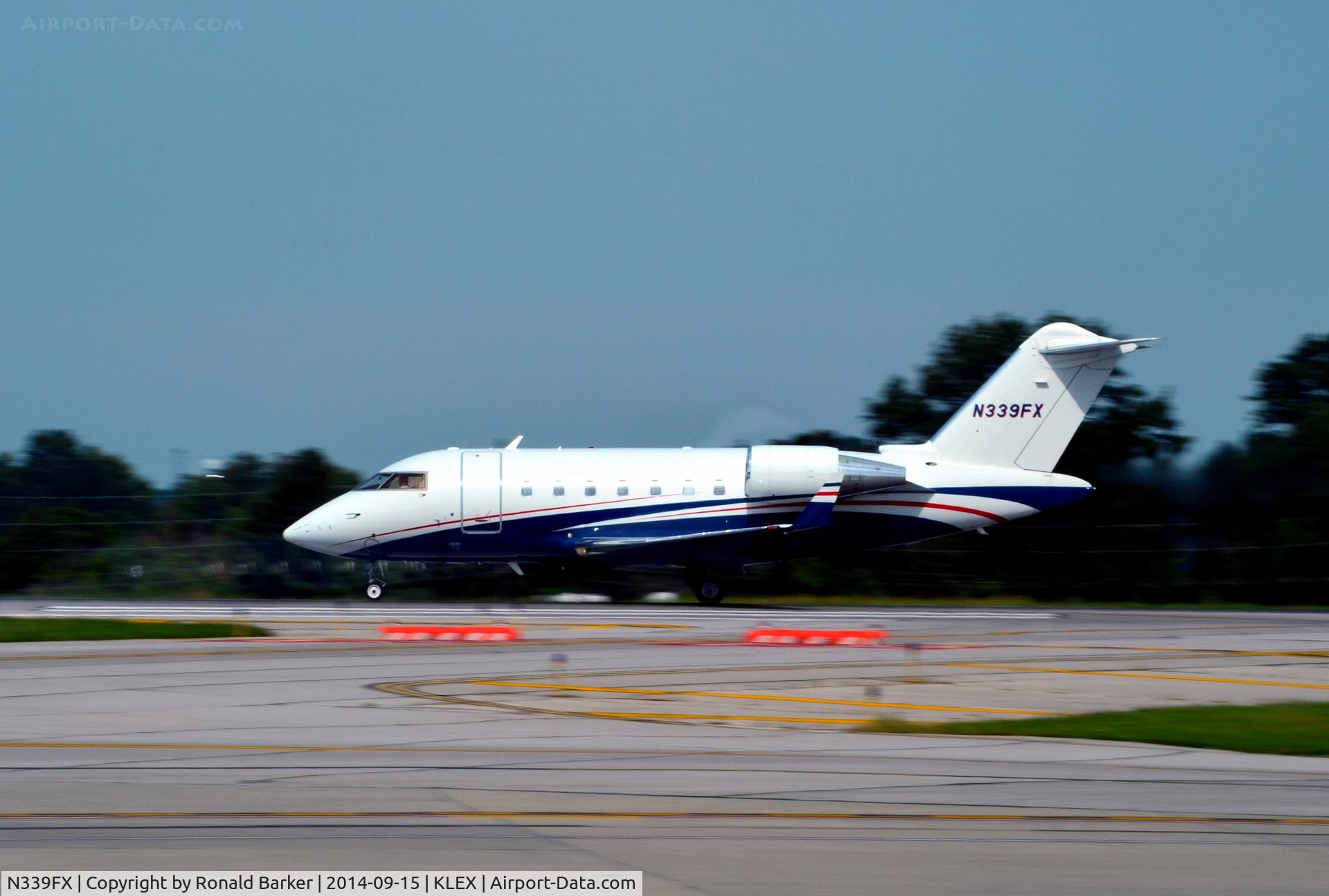 N339FX, 2007 Bombardier Challenger 605 (CL-600-2B16) C/N 5719, Taxi Lexington