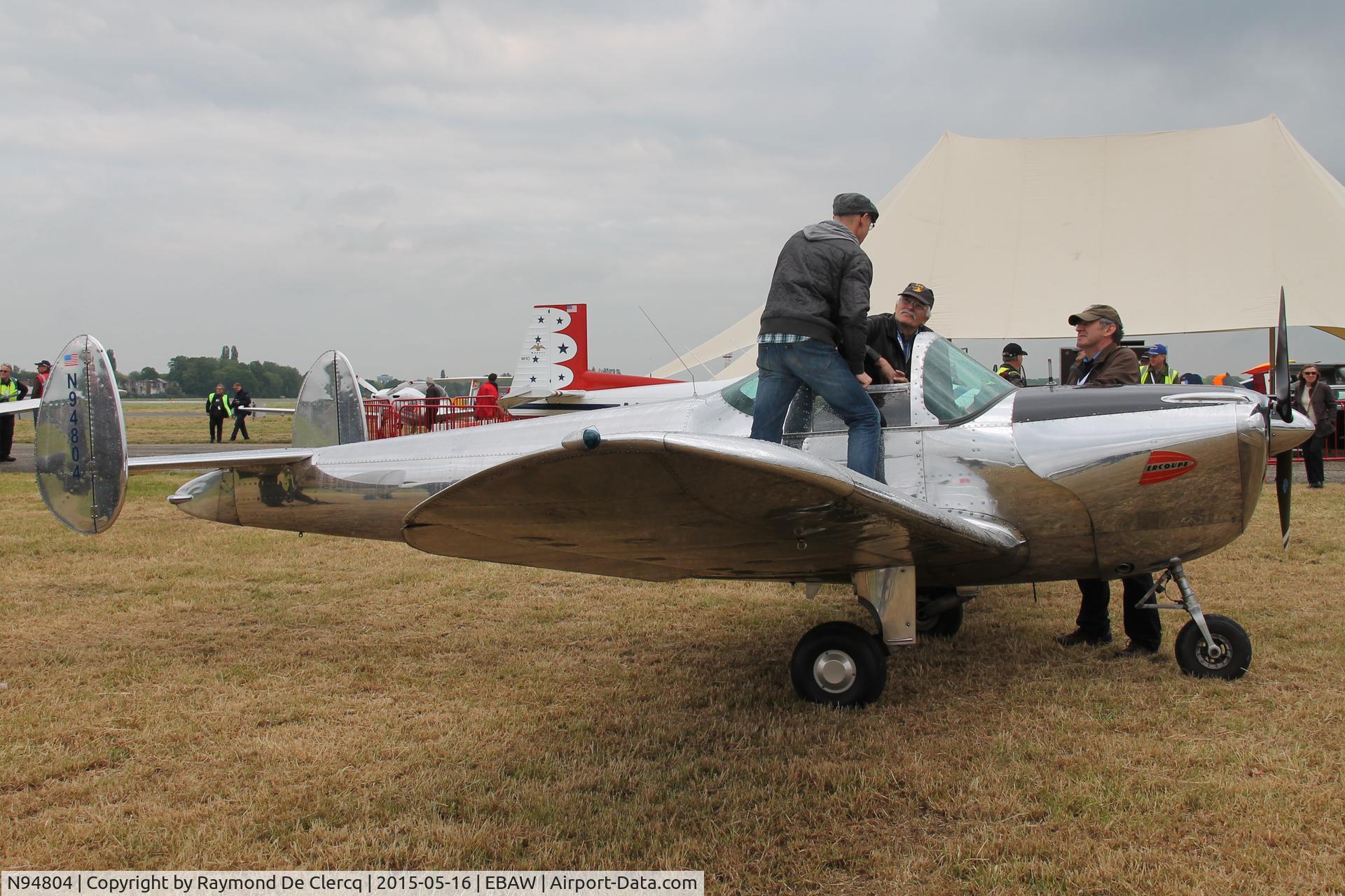 N94804, 1948 Erco 415E Ercoupe C/N 4917, At the Antwerp Stampe and Ercoupe fly in .