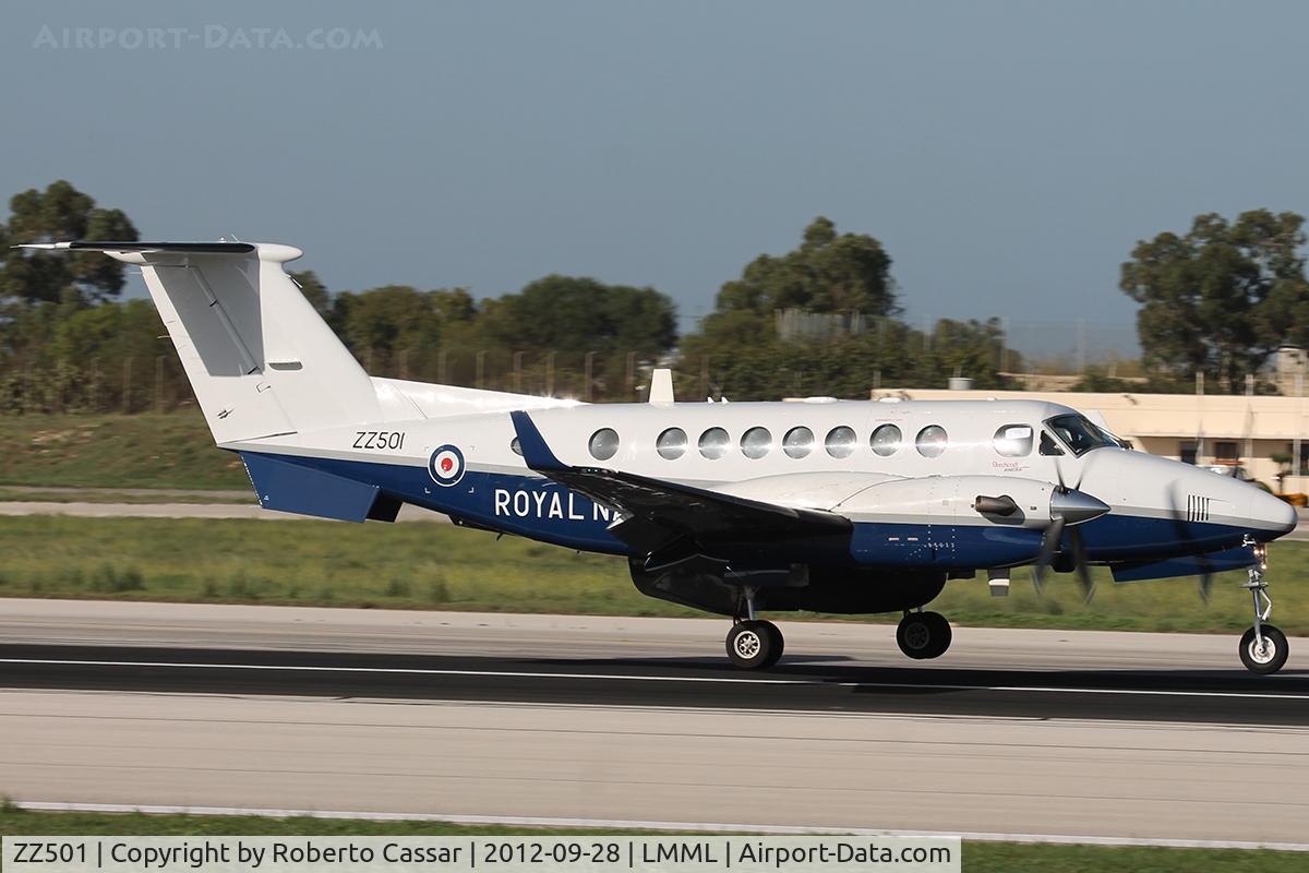 ZZ501, 2008 Hawker Beechcraft B350CER Avenger T1 C/N FL618, Malta Airshow 2012