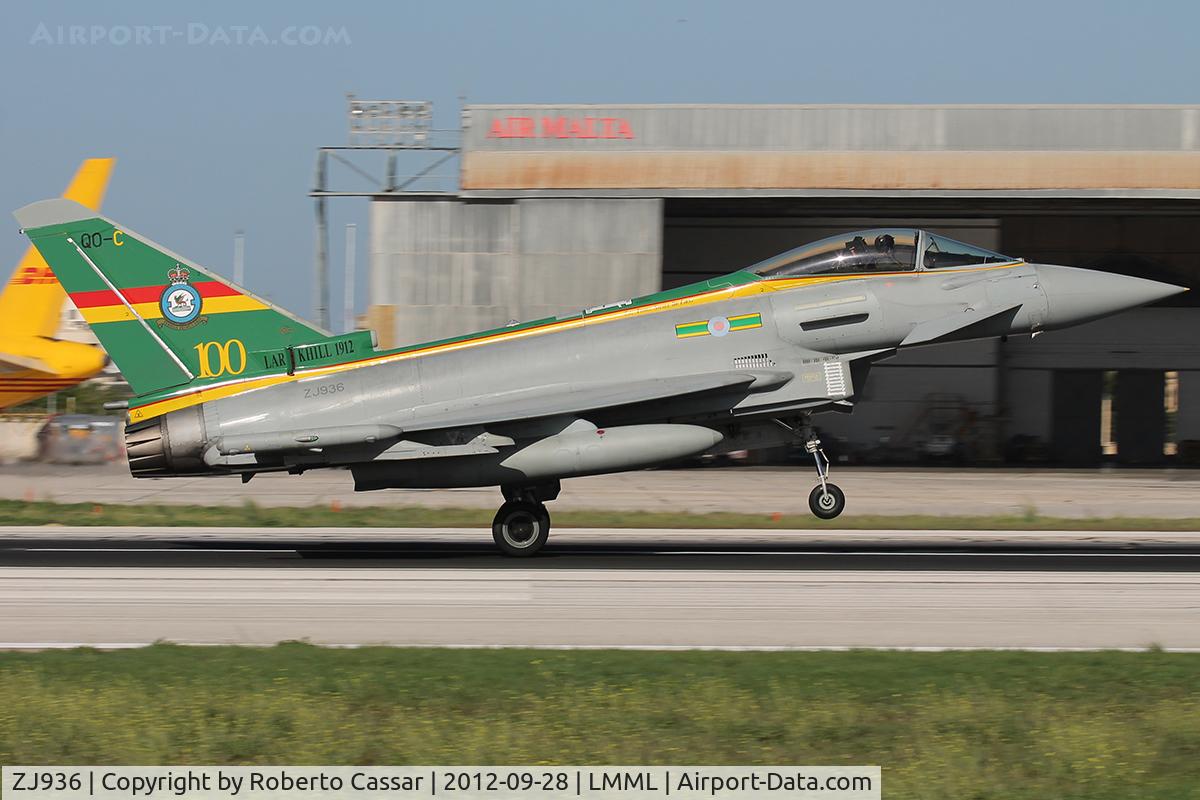 ZJ936, 2007 Eurofighter EF-2000 Typhoon FGR4 C/N 0119/BS027, Malta International Airshow 2012