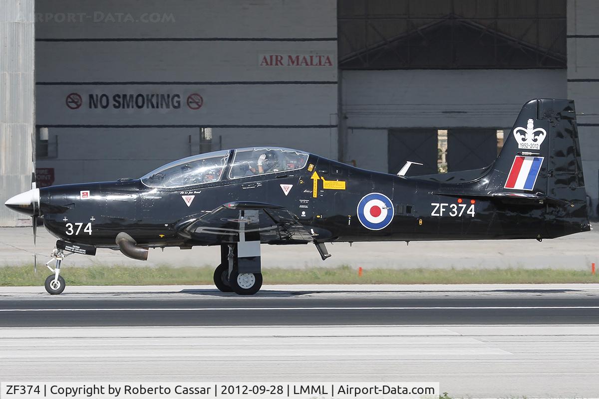 ZF374, 1992 Short S-312 Tucano T1 C/N S117/T88, Malta International Airshow 2012