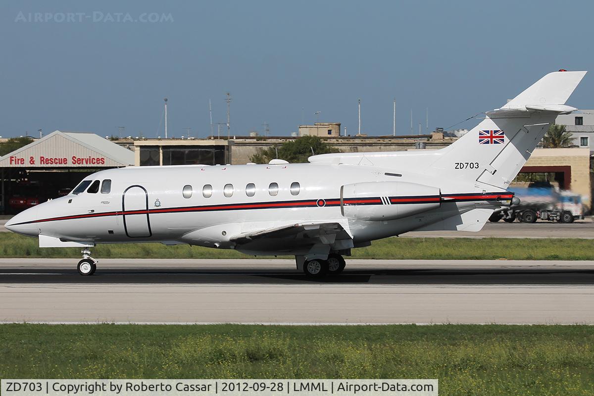 ZD703, British Aerospace BAe-125 CC.3 C/N 257183, Malta International Airshow 2012
