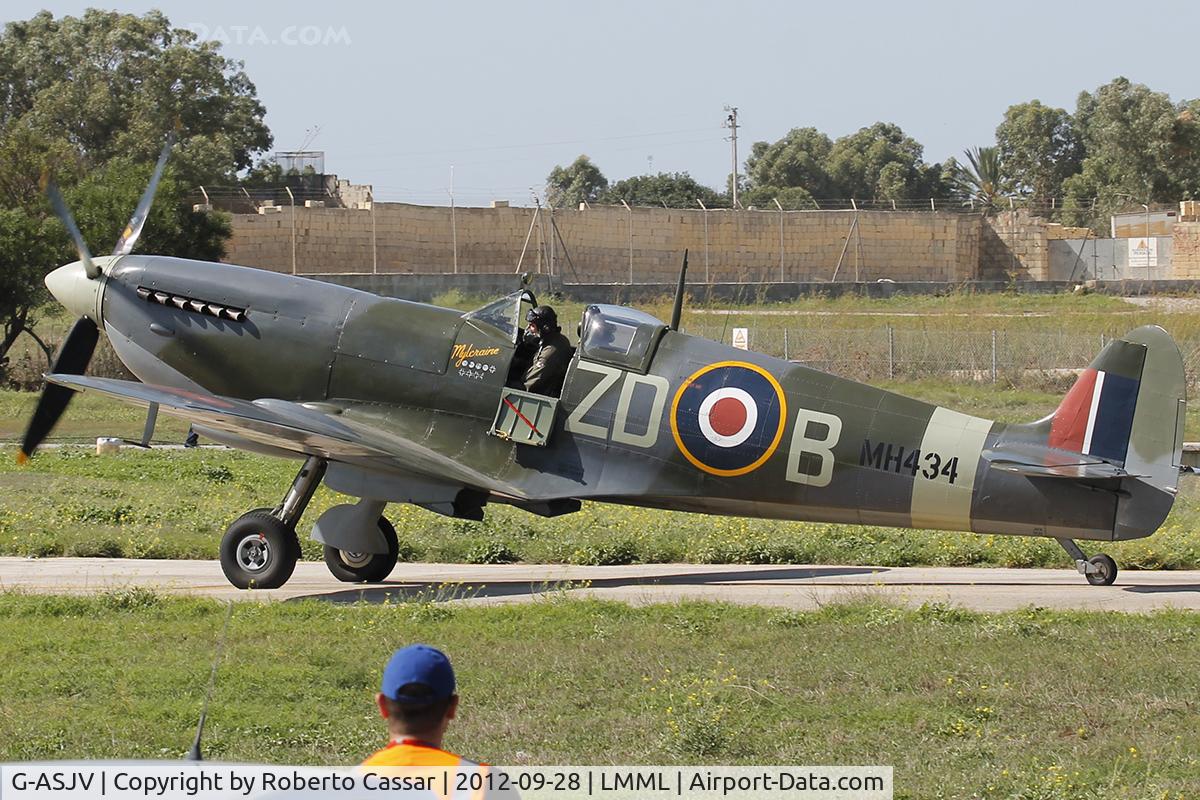 G-ASJV, 1943 Supermarine 361 Spitfire LF.IXb C/N CBAF.IX.552, Malta International Airshow 2012