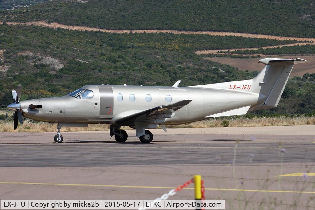 LX-JFU, 2012 Pilatus PC-12/47E C/N 1356, Parked