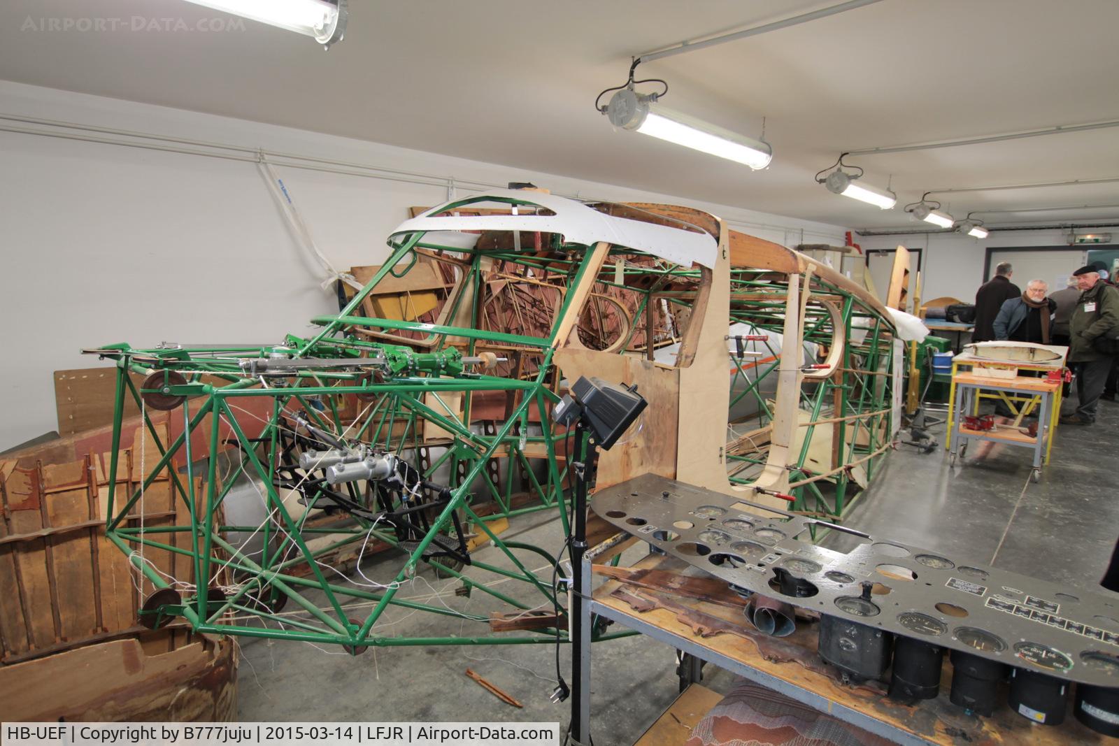 HB-UEF, 1943 Cessna UC-78 Bobcat C/N 5253, on restoration at Angers
