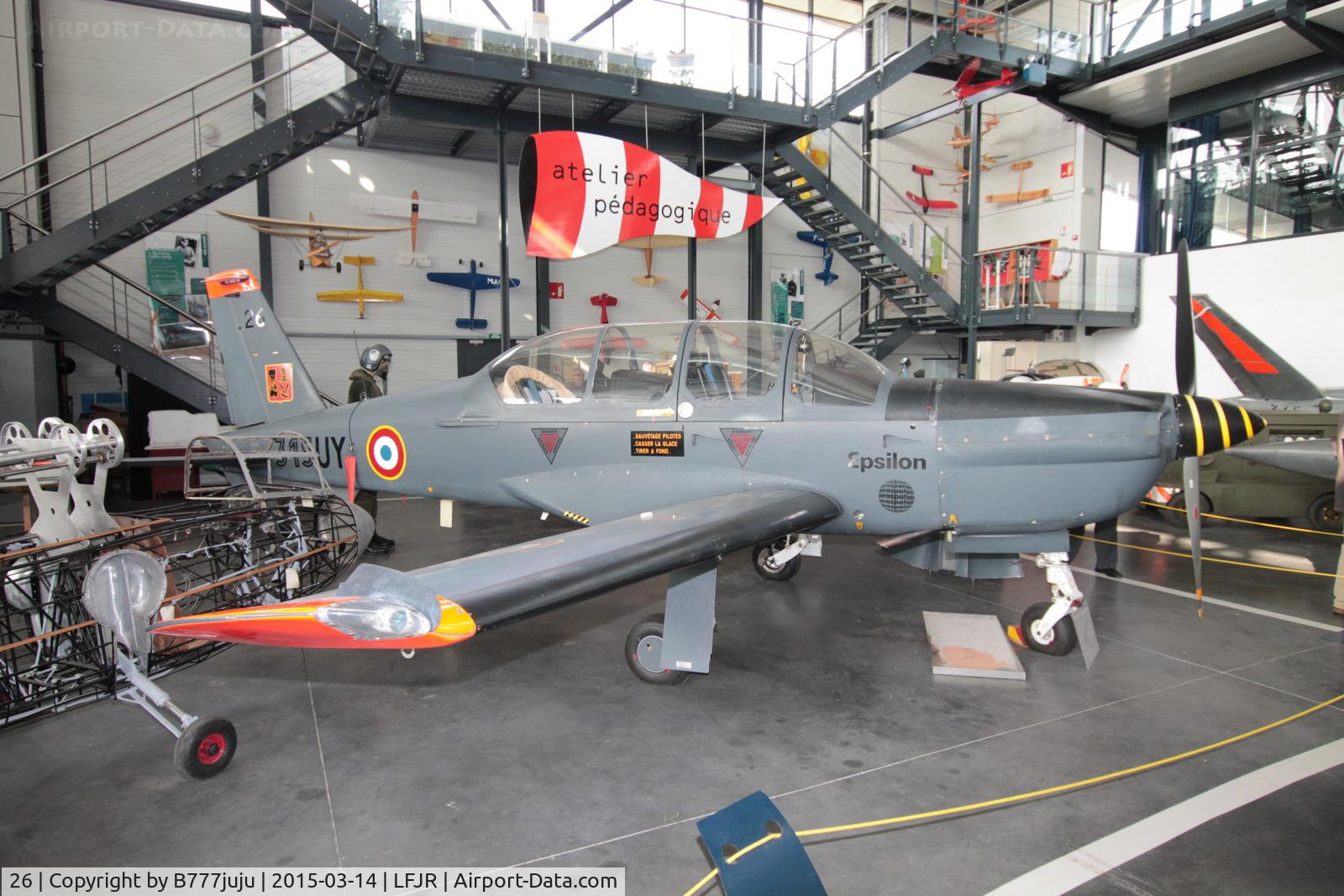 26, Socata TB-30 Epsilon C/N 26, preserved at Angers