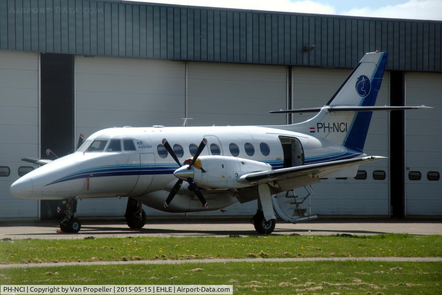 PH-NCI, 1989 British Aerospace BAe-3112 Jetstream 31 C/N 844, AIS Airlines JetStream parked at Lelystad airport, the Netherlands.
