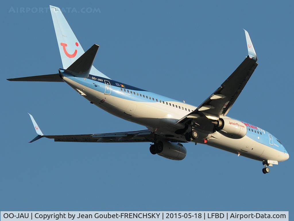 OO-JAU, 2013 Boeing 737-8K5 C/N 37250, JetairFly with New Splits Scimitar Winglets, TB1531 landing 23 from Casablanca.