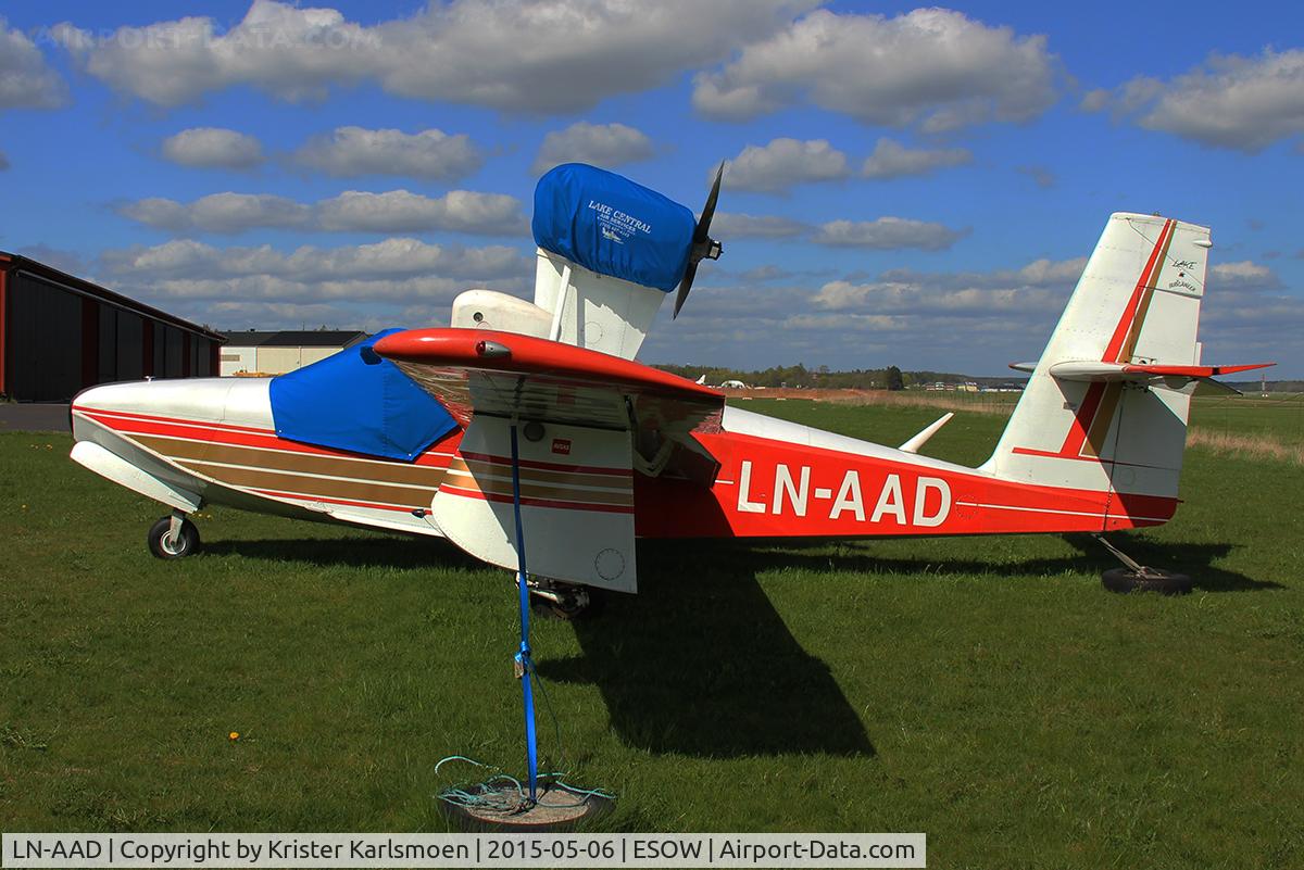 LN-AAD, 1977 Lake LA-4-200 Buccaneer C/N 837, Now based in Sweden again :-)