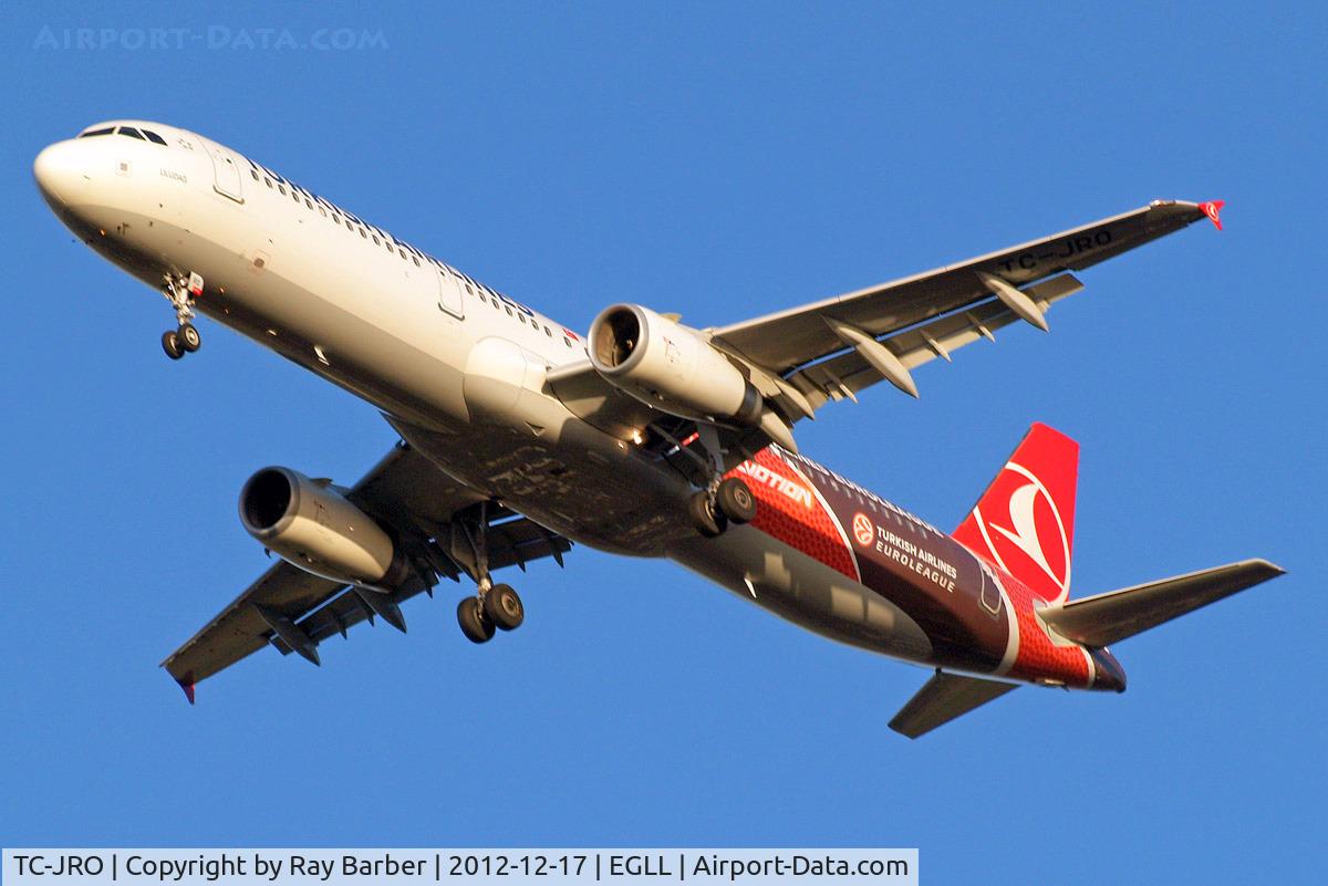 TC-JRO, 2011 Airbus A321-231 C/N 4682, Airbus A321-231 [4682] (THY Turkish Airlines) Home~G 17/12/2012. On approach 27R.
