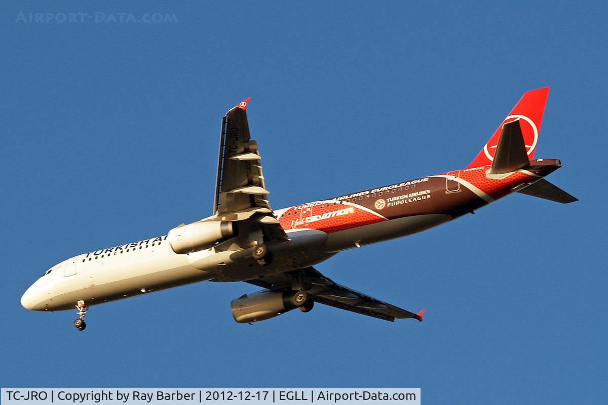 TC-JRO, 2011 Airbus A321-231 C/N 4682, Airbus A321-231 [4682] (THY Turkish Airlines) Home~G 17/12/2012. On approach 27R.