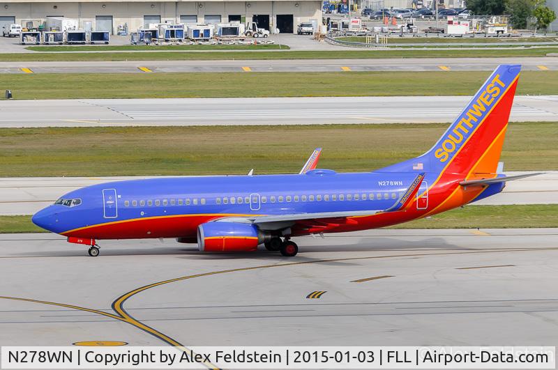 N278WN, 2007 Boeing 737-7H4 C/N 36441, Ft. Lauderdale