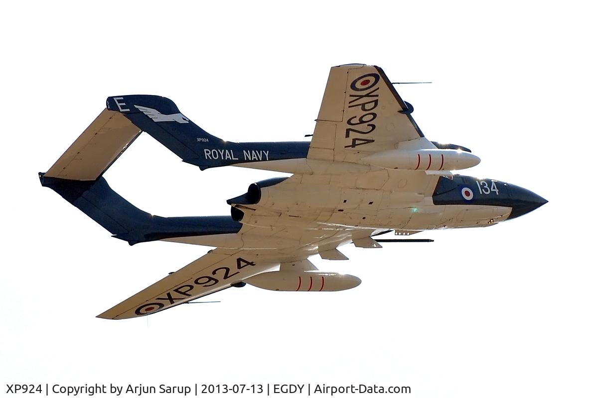 XP924, 1963 De Havilland DH-110 Sea Vixen D.3 C/N 10132, Displaying at RNAS Yeovilton Air Day 2013.