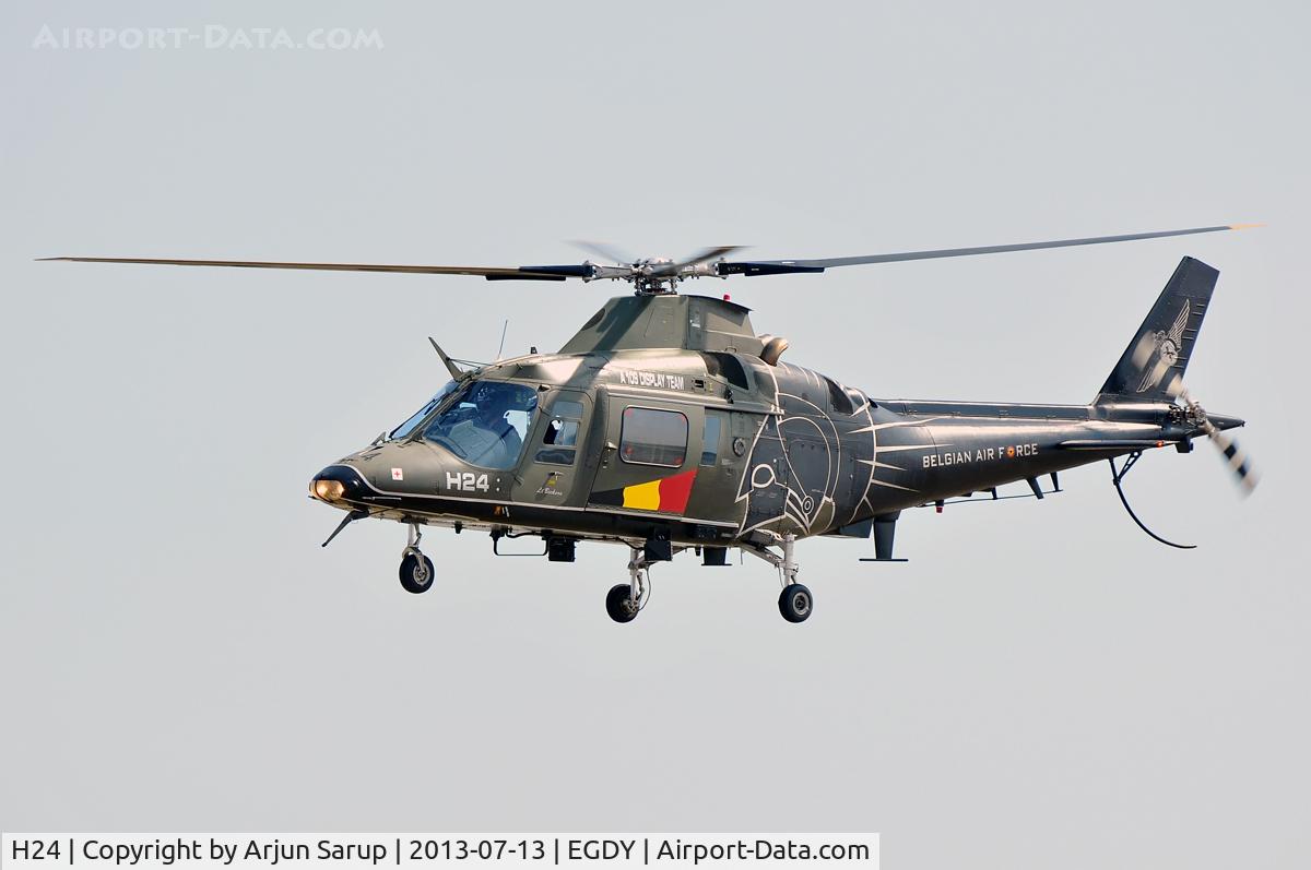 H24, Agusta A-109BA C/N 0324, Displaying at RNAS Yeovilton Air Day 2013.