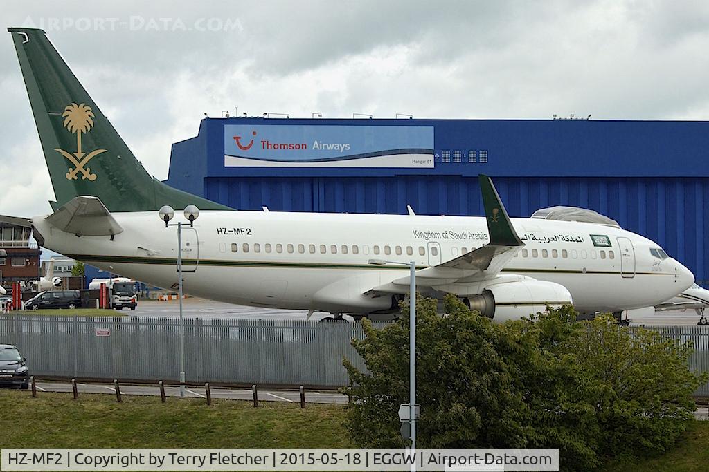 HZ-MF2, Boeing 737-7AJ  BBJ C/N 33499, Boeing 737-7AJ (BBJ)W, c/n: 33499 at Luton