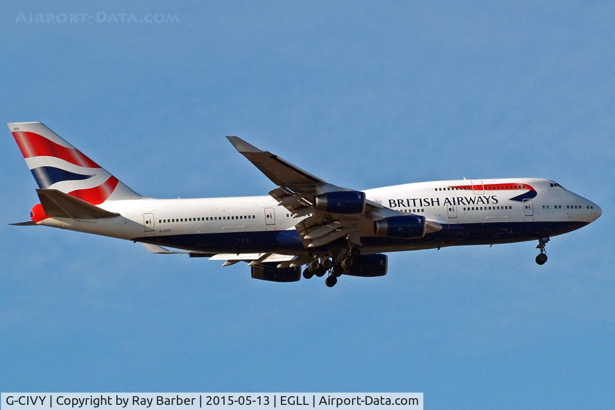 G-CIVY, 1998 Boeing 747-436 C/N 28853, Boeing 747-436 [28853] (British Airways) Home~G 13/05/2015. On approach 27L.