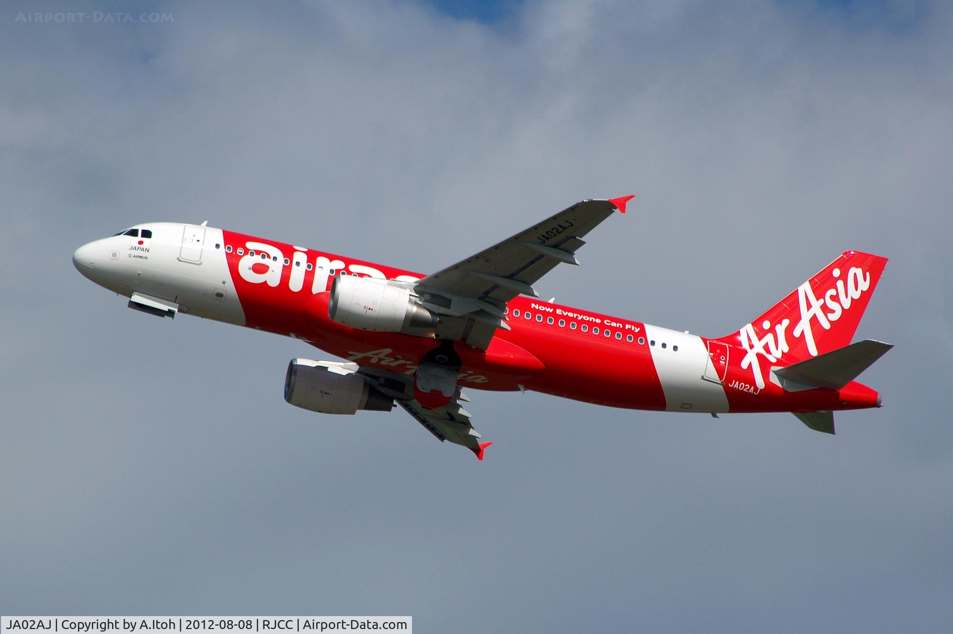 JA02AJ, 2012 Airbus A320-216 C/N 5200, Take off rjcc rwy 01L