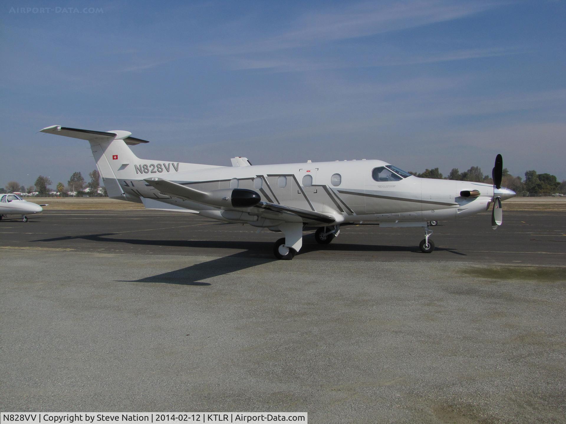 N828VV, 2007 Pilatus PC-12/47 C/N 826, Valley View Ventures (Modesto, CA) Pilatus PC-12/47 in for International Ag Expo 2014