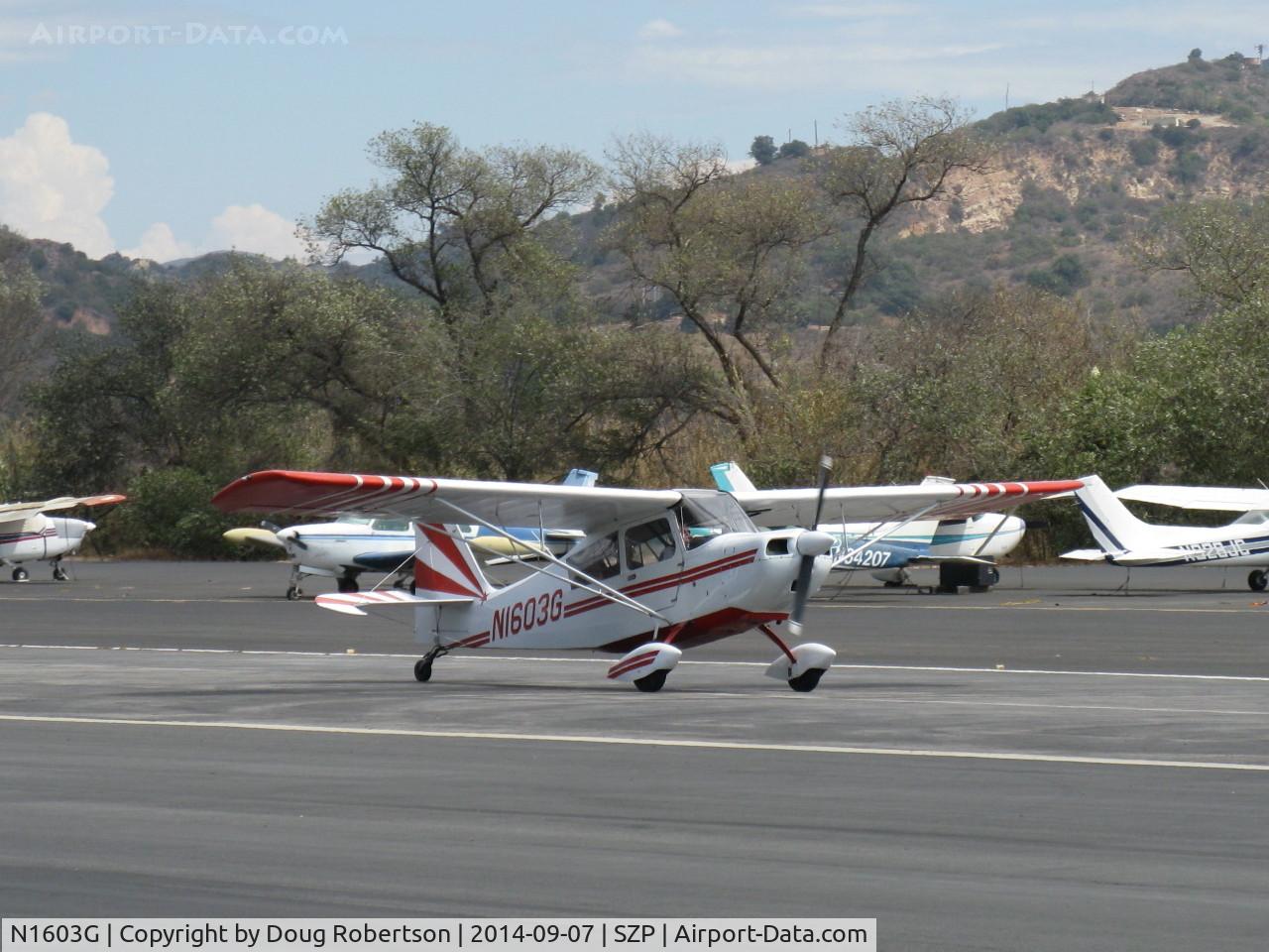 N1603G, 1968 Champion 7ECA Citabria C/N 609, 1968 Champion 7ECA CITABRIA, Lycoming O-235 115 Hp, landing roll Rwy 22