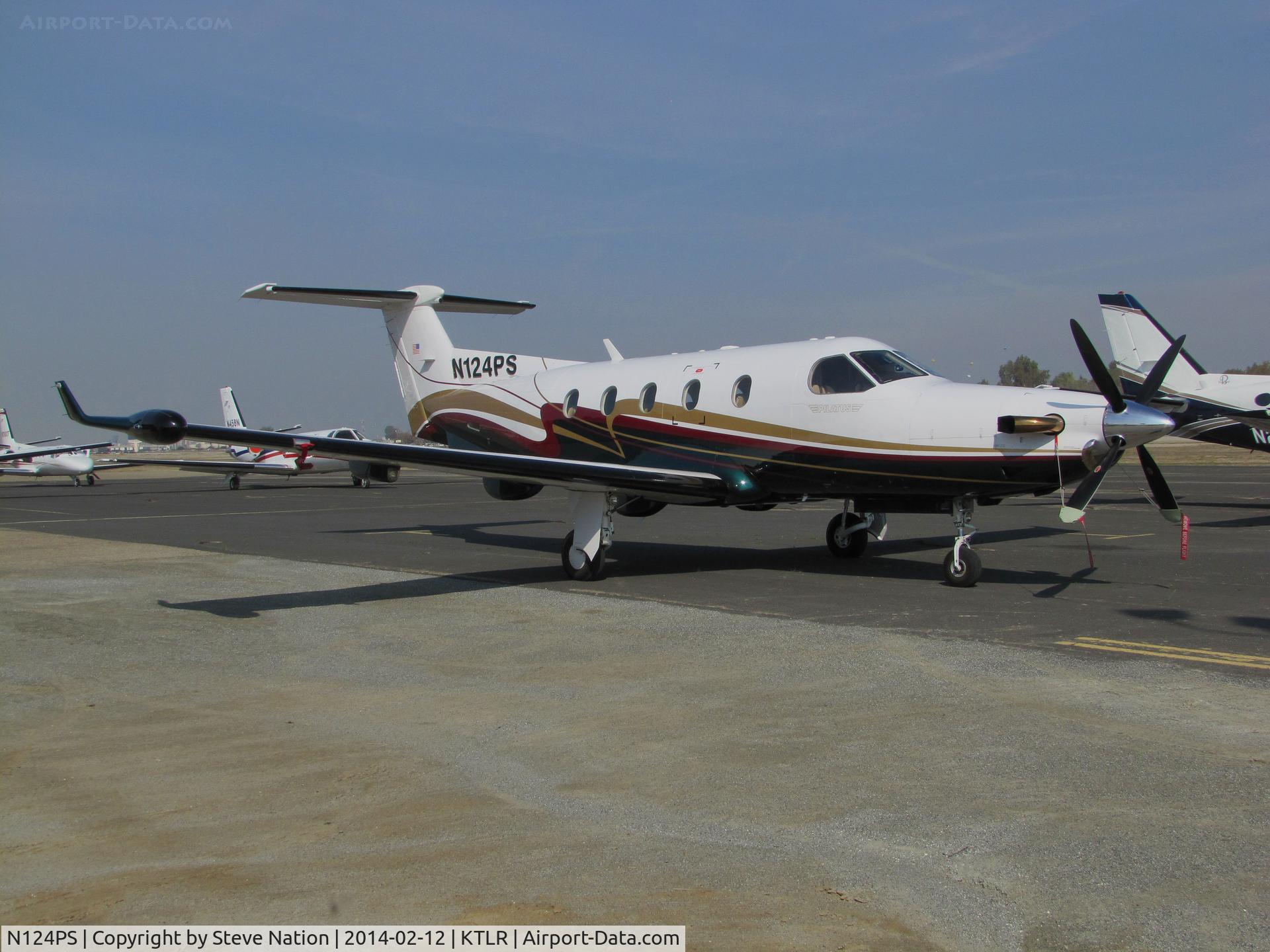 N124PS, 2003 Pilatus PC-12/45 C/N 502, Duck Pond Aviation (San Jose, CA) Pilatus PC-12/45 in for International Ag Expo 2014