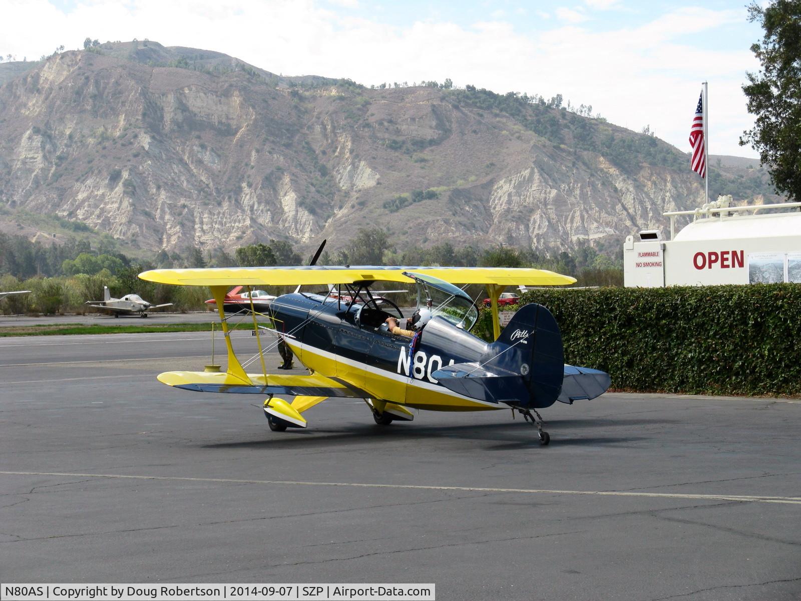 N80AS, 1992 Pitts S-2B Special C/N 5244, 1992 Pitts Aerobatics S-2b, Lycoming AEIO-540-D4A5 260 Hp, engine start