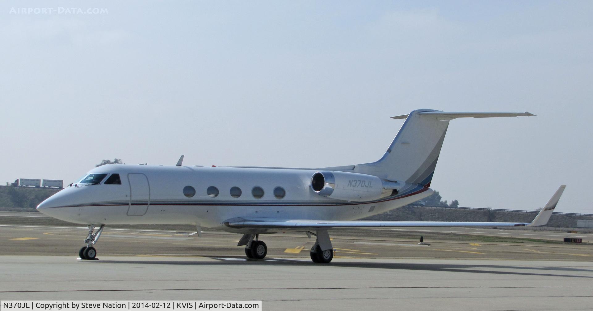 N370JL, 1983 Gulfstream Aerospace G-1159A Gulfstream III Gulfstream III C/N 401, Leprino Foods (Denver, CO) Grumman G-1159 @ Visalia Municipal Airport, CA for 2014 International Ag Expo in nearby Tulare