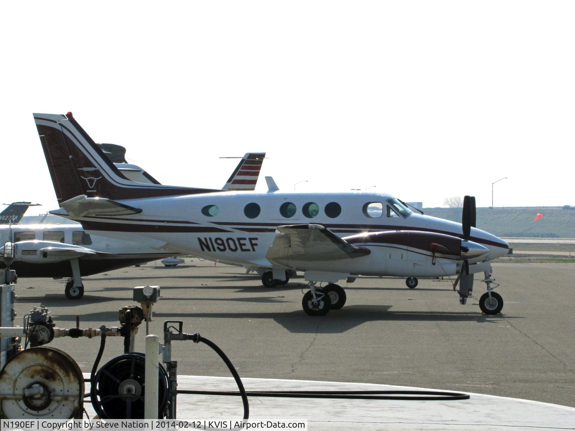N190EF, 1985 Beech C90 King Air C/N LJ-1122, Easterday Farms (Pasco, WA) Beech C90 King Air @ Visalia Municipal Airport, CA for 2014 International Ag Expo in nearby Tulare