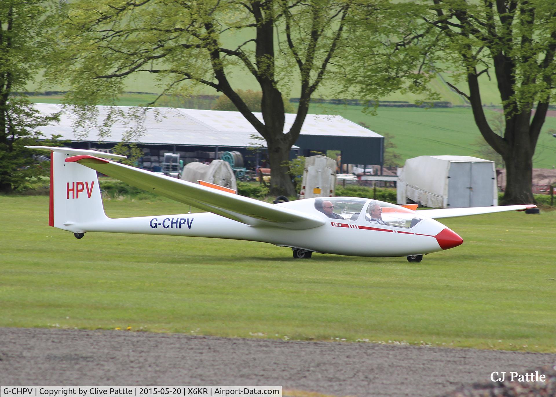 G-CHPV, 1994 Schleicher ASK-21 C/N 21608, Landing roll at Portmoak, Scotland