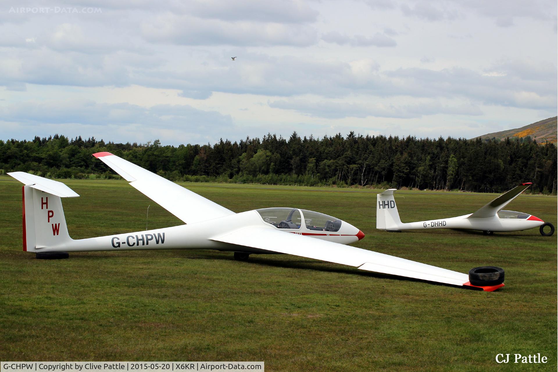 G-CHPW, 1994 Schleicher ASK-21 C/N 21609, Two gliders from the Scottish Gliding Union at Portmoak, Scotland await their next launch.