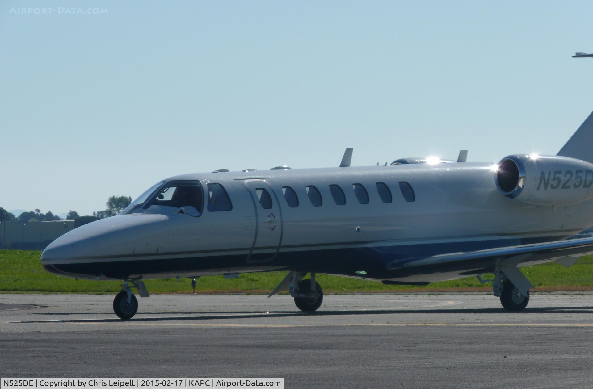 N525DE, 2005 Cessna 525B CitationJet CJ3 C/N 525B0006, A 2005 Cessna 525B (Citation Jet 2) visiting Napa Airport, CA on a hot February day.
