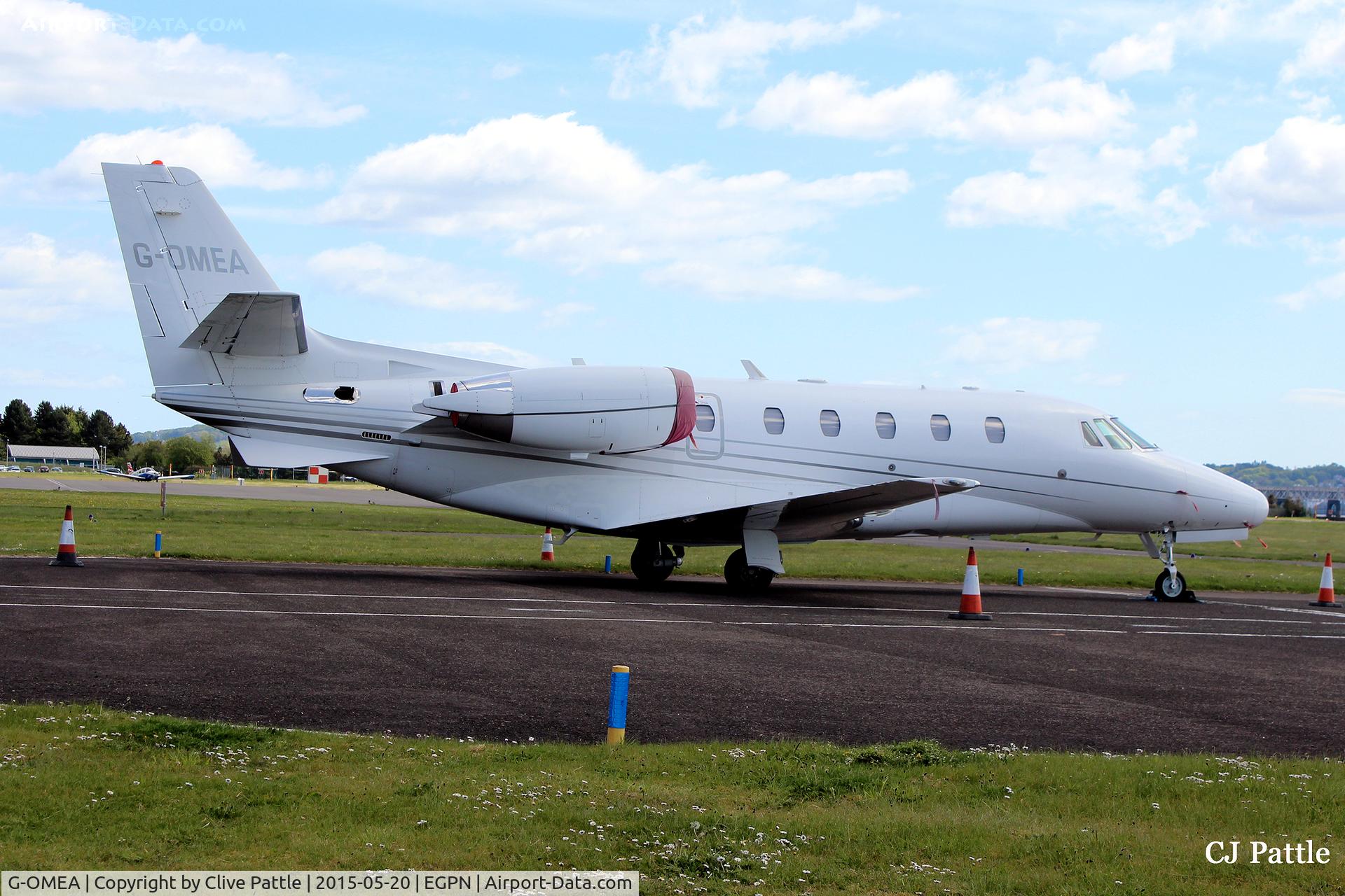 G-OMEA, 2006 Cessna 560XL Citation XLS C/N 560-5610, Parked up at Dundee Riverside EGPN