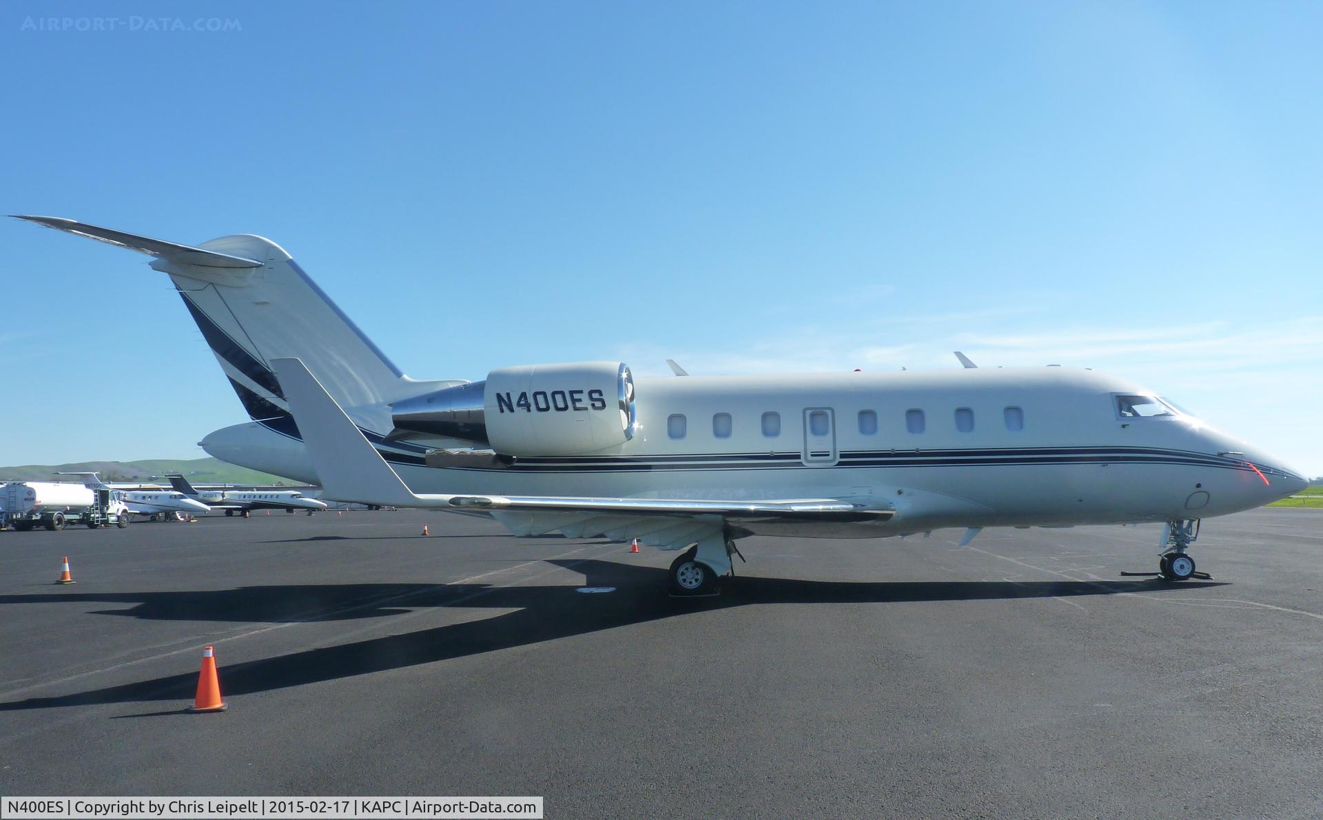 N400ES, 2007 Bombardier Challenger 605 (CL-600-2B16) C/N 5727, A 2007 Bombardier Challenger 600 (Earth Star Inc. Burbank, CA) visiting Napa Airport, CA possibly for a business trip.