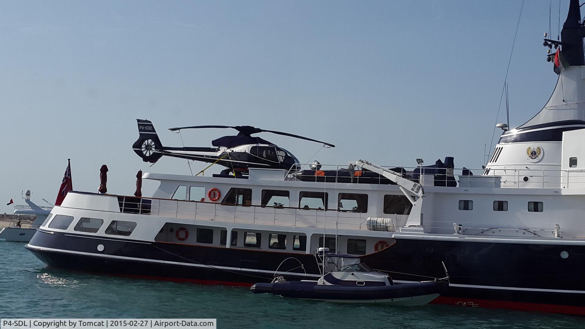 P4-SDL, Eurocopter EC-130B-4 (AS-350B-4) C/N 4951, On ship