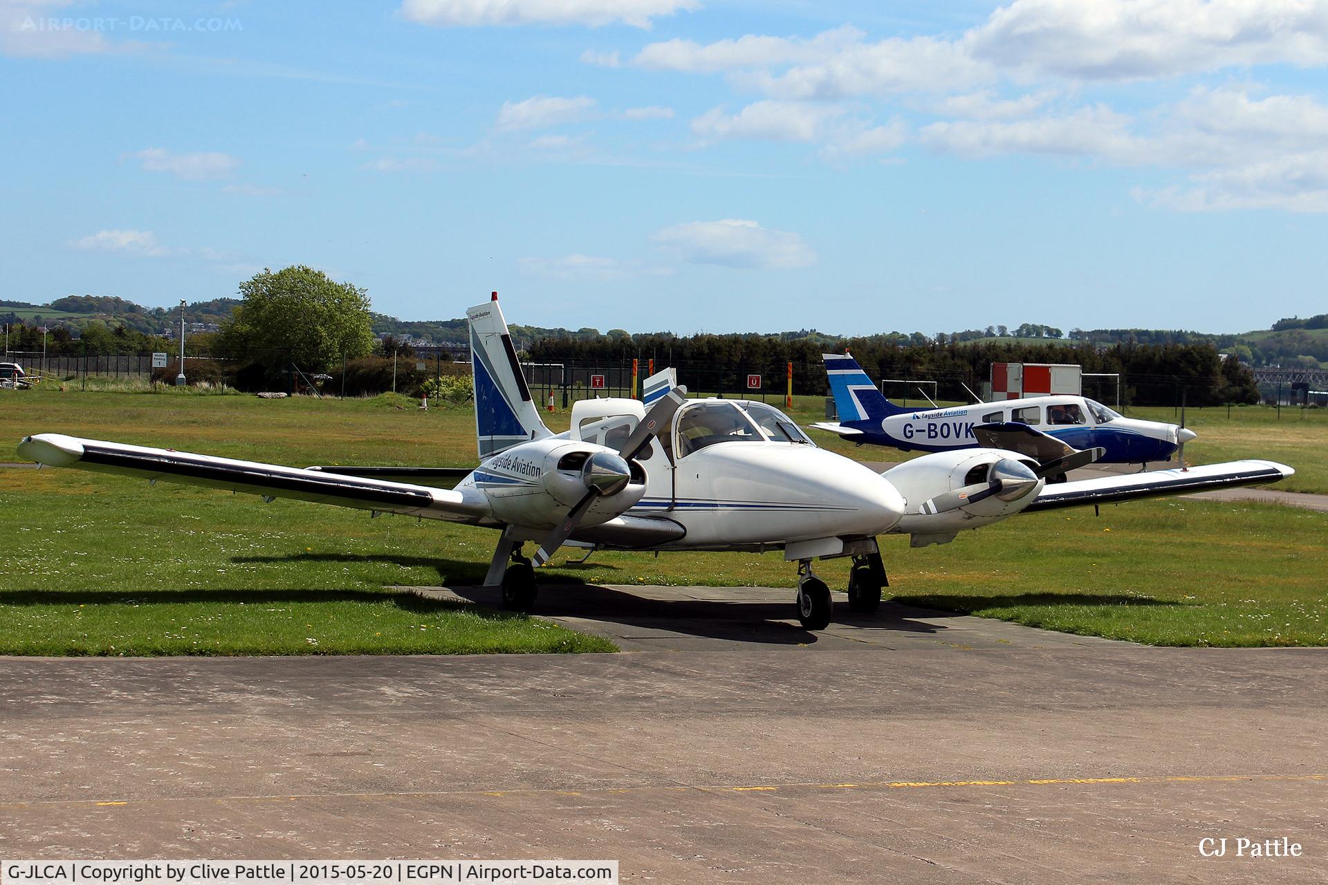 G-JLCA, 1978 Piper PA-34-200T Seneca II C/N 34-7870428, Parked up at its home base at Dundee Riverside airport (EGPN)