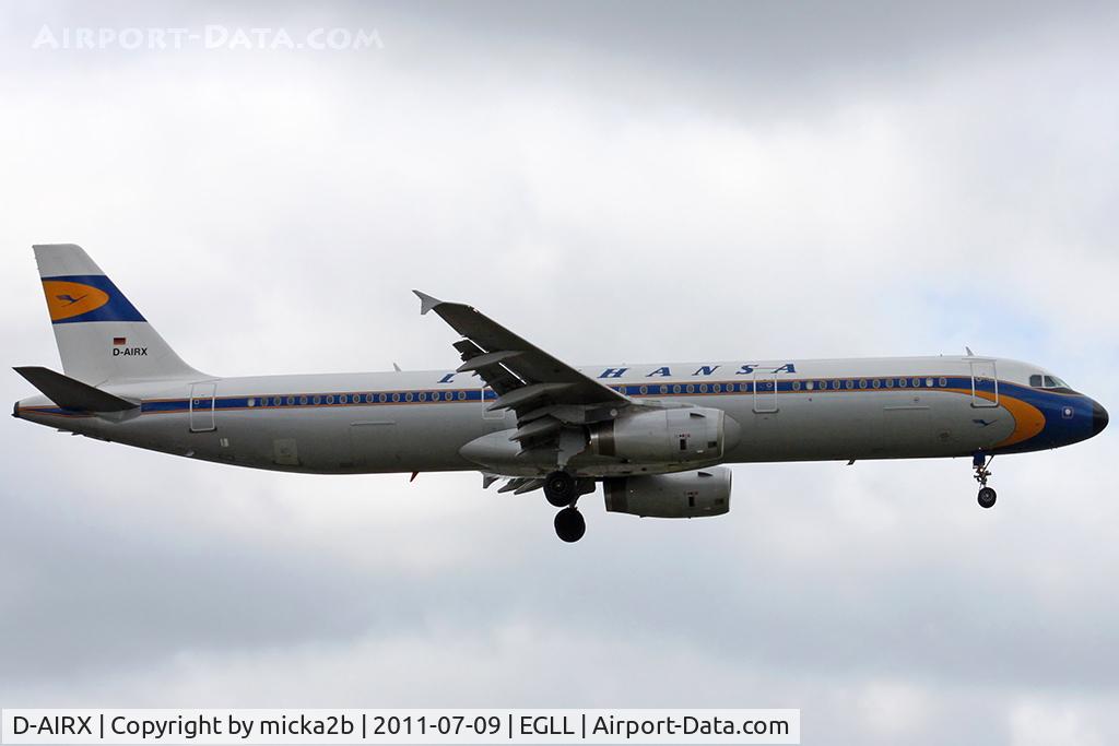 D-AIRX, 1998 Airbus A321-131 C/N 0887, Landing