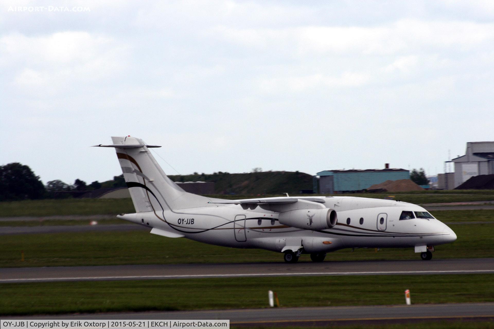 OY-JJB, 2002 Fairchild Dornier 328-300 328JET C/N 3199, OY-JJB taking off rw 22R