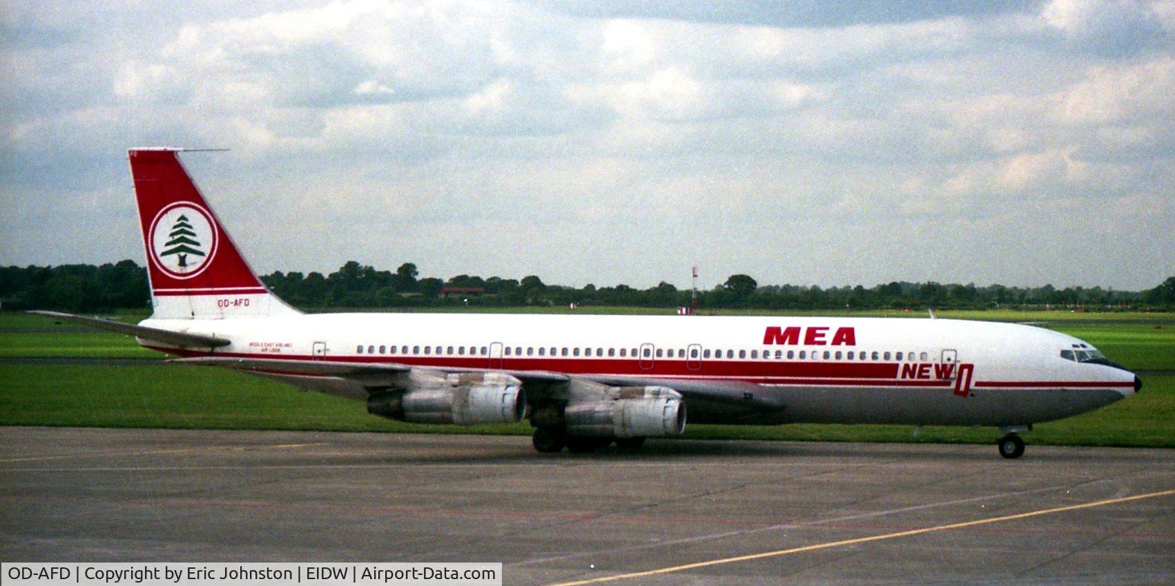 OD-AFD, 1969 Boeing 707-3B4C C/N 20259, Seen at Dublin 1990