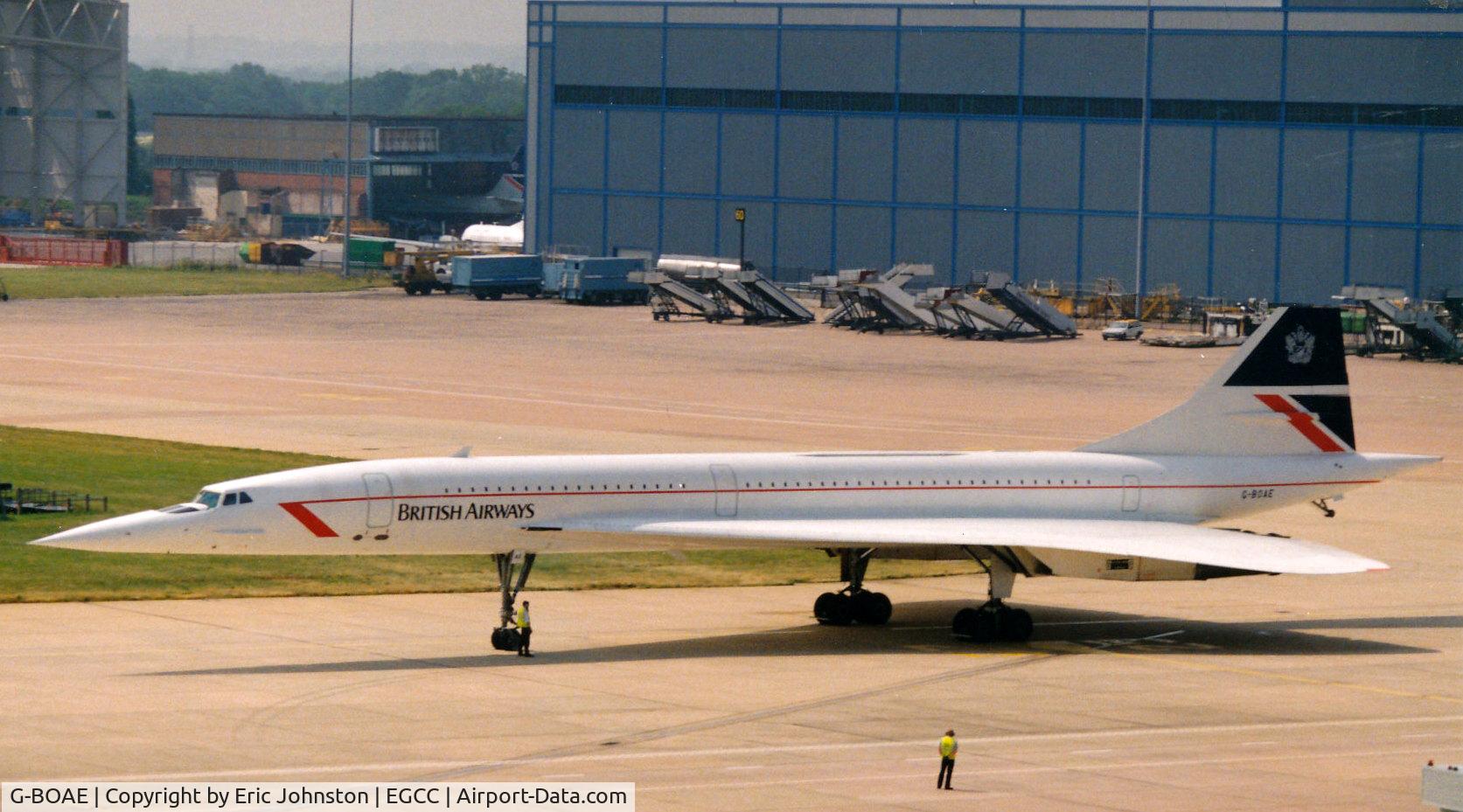 G-BOAE, 1977 Aerospatiale-BAC Concorde 1-102 C/N 100-012, Seen at Manchester