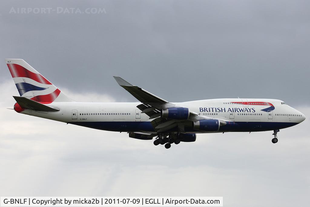 G-BNLF, 1989 Boeing 747-436 C/N 24048, Landing
