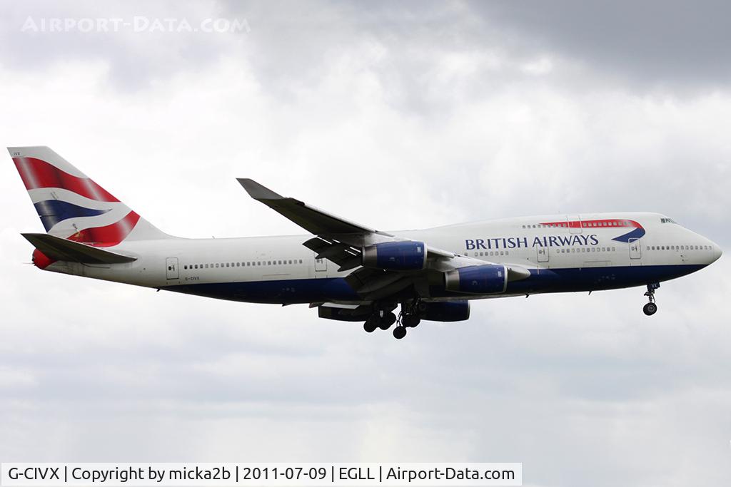 G-CIVX, 1998 Boeing 747-436 C/N 28852, Landing