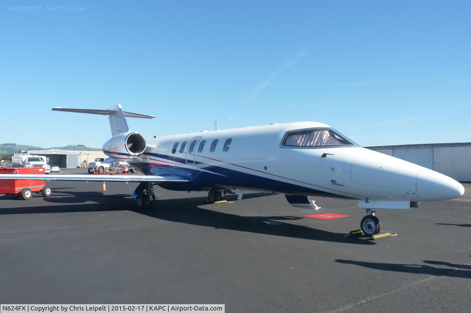 N624FX, 2008 Learjet Inc 45 C/N 2104, A 2008 LearJet 45 sitting at the Napa Jet Center ramp at Napa Airport, CA.