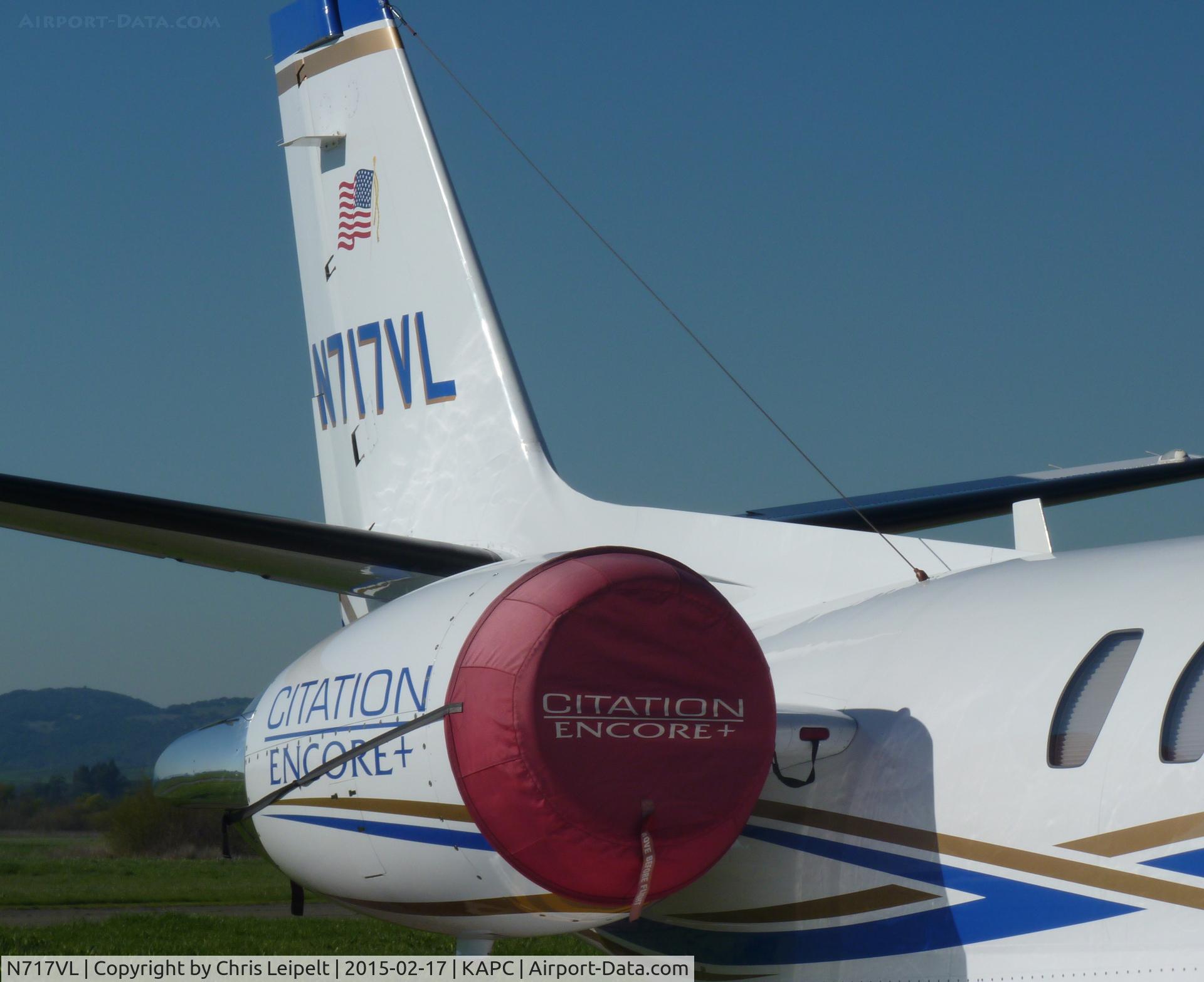 N717VL, 2005 Cessna 550 C/N 550-1108, A local 2005 Cessna Citation 550 with the American Flag on the tail.