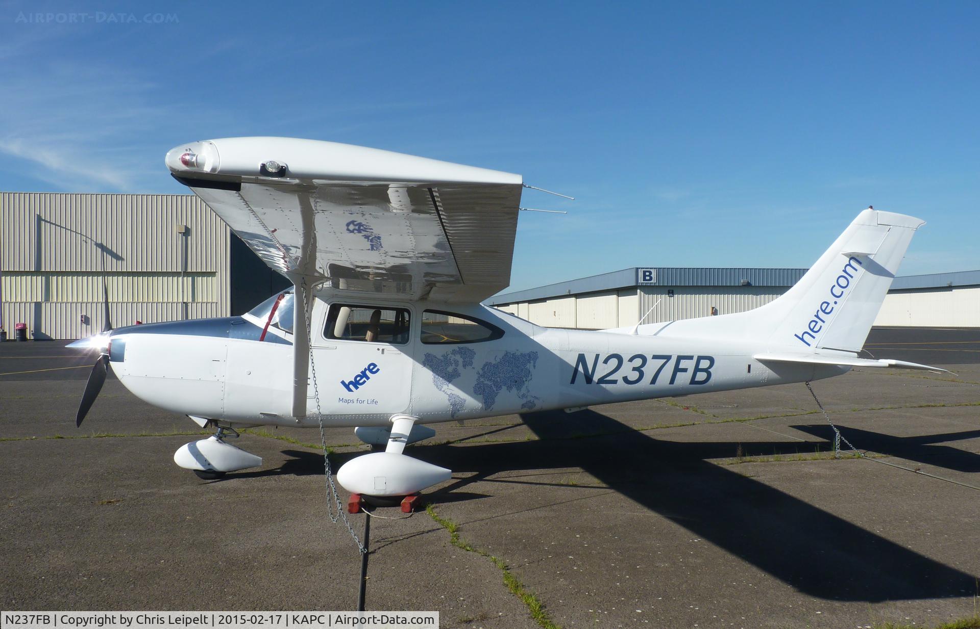 N237FB, 2007 Cessna 182T Skylane C/N 18281916, A 2007 Cessna 182T used for ariel photography around California. Sitting at the tie downs at Napa Airport, CA.