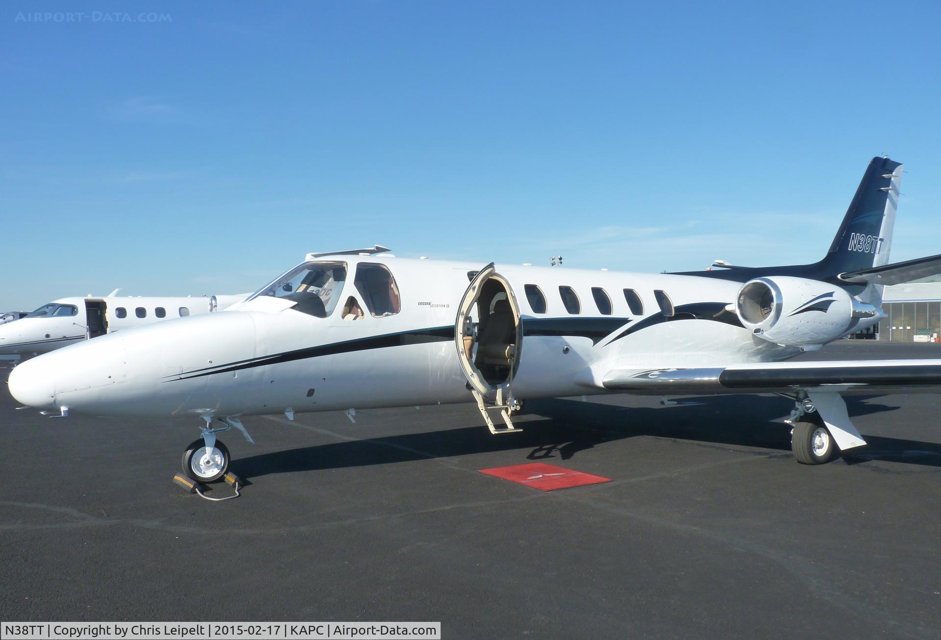 N38TT, 1981 Cessna 550 C/N 550-0268, A 1981 Cessna Citation II parked at the Napa Jet Center for a visit at Napa Airport, CA.