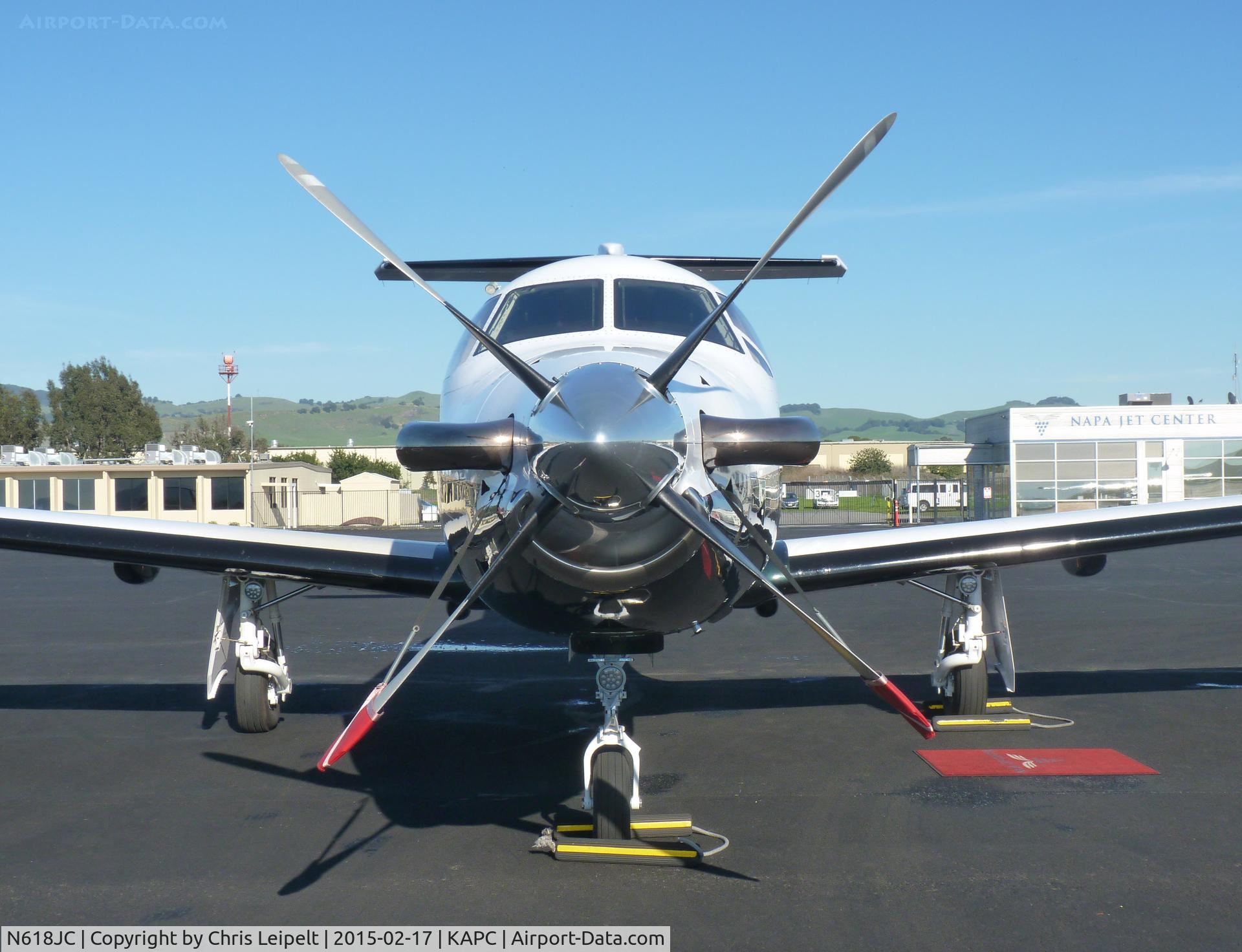 N618JC, 2005 Pilatus PC-12/45 C/N 618, A 2005 Pilatus PC-12/45 at the Napa Jet Center at Napa Airport, CA.