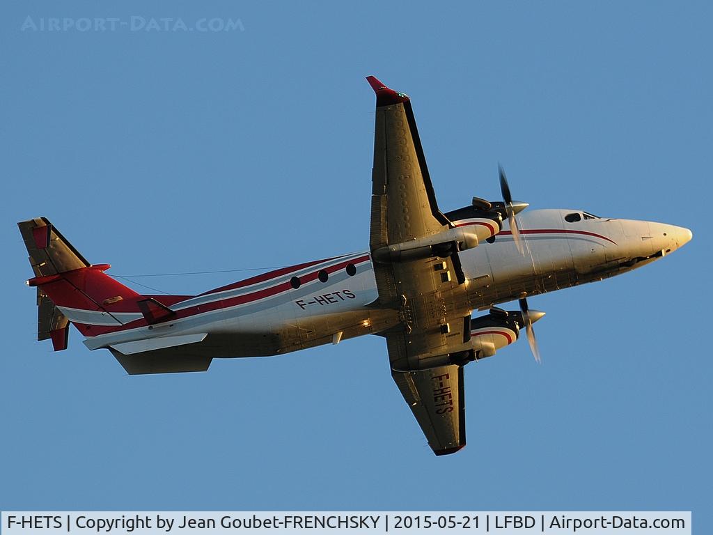 F-HETS, 1999 Raytheon 1900D C/N UE-360, Chalair Aviation take off to Brest