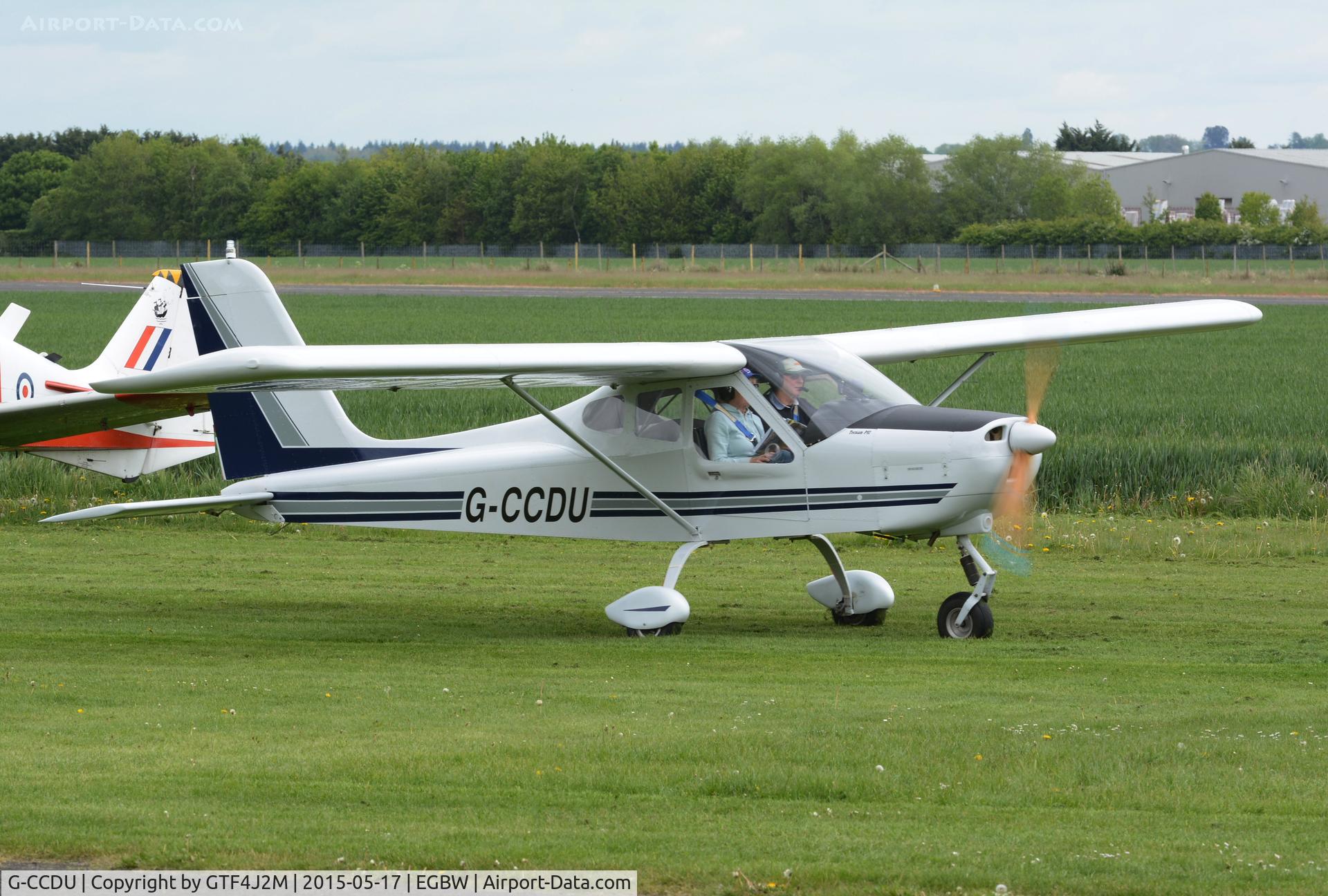 G-CCDU, 2003 Tecnam P-92EM Echo C/N PFA 318-13721, G-CCDU at Wellesbourne 17.5.15