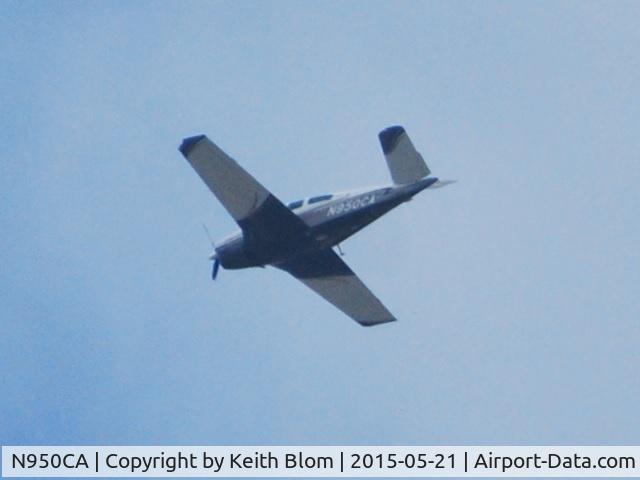 N950CA, 1974 Beech V35B Bonanza C/N D-9667, Flying over Cupertino, CA.