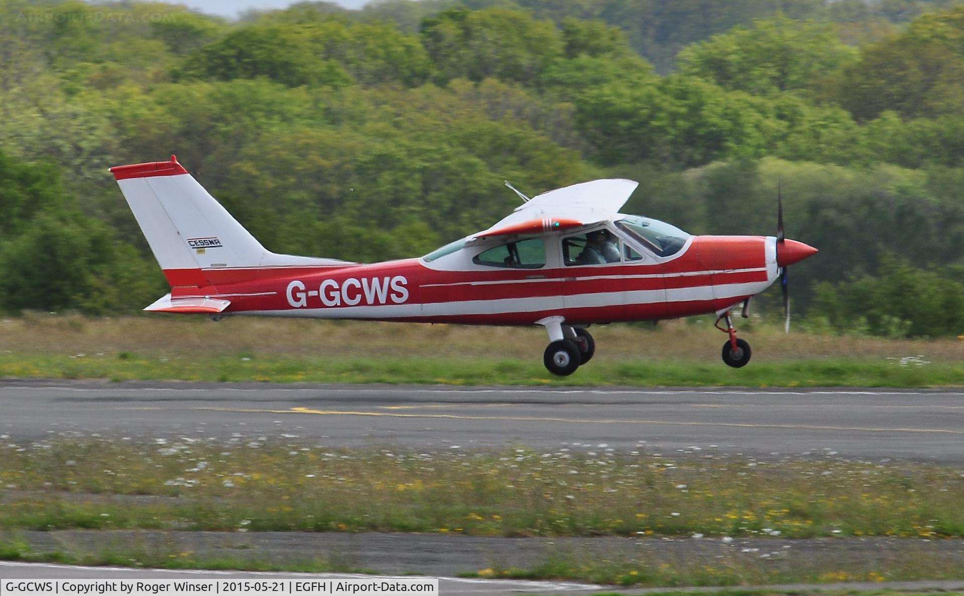 G-GCWS, 1967 Cessna 177 Cardinal Cardinal C/N 17700504, Visiting Cessna Cardinal departing Runway 28.
Previously registered SE-CWS