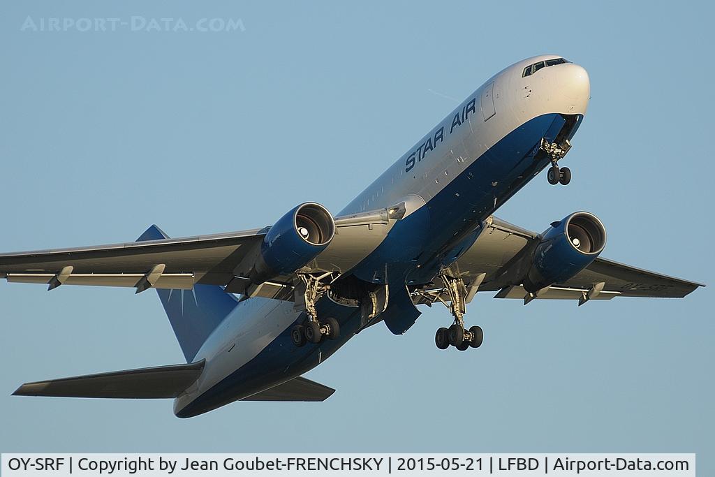 OY-SRF, 1986 Boeing 767-219 C/N 23327, MAERSK take off runway 29